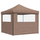 Party Tent Folding Brown 292 x 292 x 315 cm Oxford Fabric 42023559