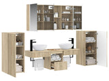 Bathroom Furniture Set 6 pcs Sonoma Oak 3407121