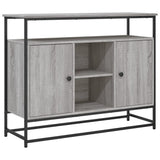 Sideboard Grey Sonoma 100x35x80 cm Engineered Wood 835542