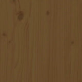 ZNTS Planter Honey Brown 245.5x44x75 cm Solid Wood Pine 822255