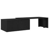 Coffee Table Black Oak 150 x 50 x 35 cm Engineered Wood 862478