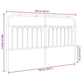 Metal Replace Headboard White 150 cm 376683