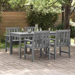 Garden Dining Chair 4 pcs Light Grey 65.5 x 55.5 x 88cm Plastic 3335797