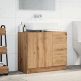 Sink Cabinet Artisian Oak 63x30x54 cm Engineered Wood 858324