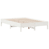 Bed Frame without Mattress White 120x200 cm Solid Wood Pine 3328236