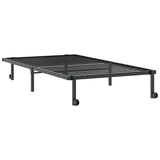 Bed Frame without Mattress Foldable Black 100x200 cm Steel 4103962