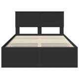 Bed Frame with Drawer Black 120 x 190 cm Engineer Wood 3407999