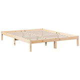 Extra Long Bed Frame without Mattress 140x220 cm Solid Wood Pine 852420