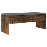 Hall Bench with Cushion Smoked Oak 103 x 38 x 40 cm 891564