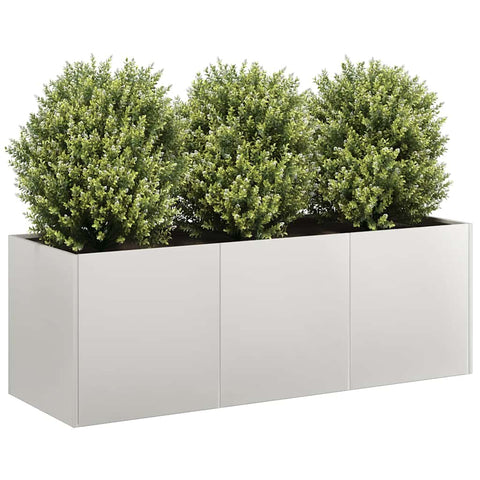 ZNTS Planter 120x40x40 cm Stainless Steel 860679