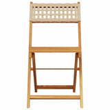 Bistro Set Beige Solid acacia wood, PE rattan Compact 3281744