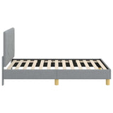 Children's Bed Frame with Headboard Light Grey 80 x 160 cm 42010984