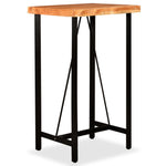 ZNTS Bar Table Solid Acacia Wood 60x60x107 cm 245435