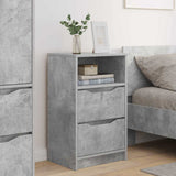Bedside Tables with Drawer 2 pcs Concrete Grey 40 x 30 x 467 cm 888914