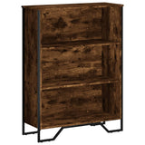 Bookcase Smoked Oak 80x31x106 cm Engineered Wood 848626