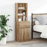 Bedside Cabinet Artisan Oak 39x35x125 cm Engineered Wood 861318