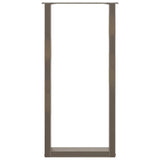 Bar Table Legs U-Shaped 2 pcs Natural Steel 50x cm Steel 4013235