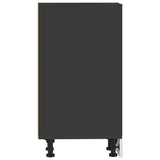 Bottom Cabinet Riga Black 40x44.5x81.5 cm Engineered Wood 854203
