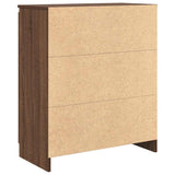 Sideboard with Drawers Brown Oak 71x35x84 cm Engineered Wood 861586