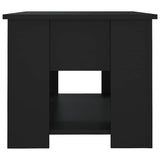 Coffee Table Black 79x49x41 cm Engineered Wood 809711