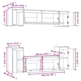 TV Cabinets 6 pcs White Solid Wood Pine 3100190