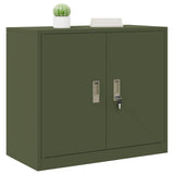 Storage Cabinet Olive Green 80 x 40 x 70 cm Steel 891680