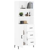 Highboard White 69.5x34x180 cm Engineered Wood 3190021