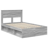 Bed Frame with Storage Grey Sonoma 120 x 190 cm Solid Pine Wood 3409780