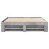 Bed Frame without Mattress Concrete Grey 150x200cm Engineered Wood 3295467