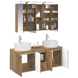 Bathroom Cabinet Set 4 pcs Artisan Oak Engineered Wood 3406462
