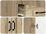 Sideboard Sonoma Oak 66 x 34.5 x 92 cm Engineered Wood 895817