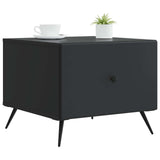 Coffee Table with Drawer Black 49 x 50 x 40 cm Engineered Wood 895656