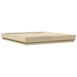 Bed Frame without Mattress Sonoma Oak 180x200 cm Super King 3209837