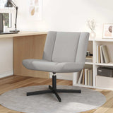Swivel Chair Cloud Grey 63 x 75 x 76 cm Fabric 42007333
