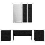 Hallway Furniture Set Wall-mounted 6 pcs Engineered Wood 3332547