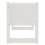 Planter White 78x40x52 cm Solid Wood Pine 822118