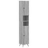 3 Piece Bathroom Cabinet Set BREDA Grey Sonoma Engineered Wood 3417483