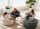 Adult Velour Lazy Sofa Chair Comfy Reading Gaming Lounge Boneless Sofa Suitable for Small Spaces T6608P588751
