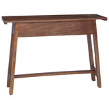 Desk with Drawer Brown 110 x 30 x 79 cm Solid Mahogany Wood 42012402