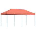 ZNTS Foldable Party Tent Pop-Up Terracotta 580x292x315 cm 4004941