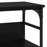 Console Table Black oak 100 x 32 x 75 cm Engineered wood 883555