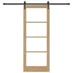 Sliding Door Manual ORKDAL Brown 83 x 211 cm Wood and metal 3332475