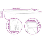 Retractable Awning Manual Red 400 x 350 cm Fabric 3330828