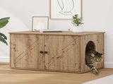 Cat House Artisian Oak 85 x 55 x 50.5 cm Engineered Wood 8000733