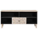TV Cabinet with Shelf White 100 x 33.5 x 46 cm Solid Mango Wood 4018384