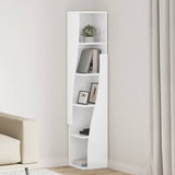 Corner Cabinet 27.5x27x140cm Engineered Wood High Gloss White 889869