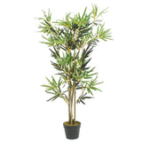 Artificial Bamboo Tree 552 Leaves 120 cm Green 358959