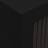 Sliding Door Cabinet Black 90x40x90 cm Steel 336431