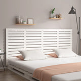 Wall Headboard White 206x3x91.5 cm Solid Wood Pine 824669