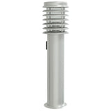 Outdoor Floor Lamp with Outlet Silver 60 cm Stainless Steel 4006373